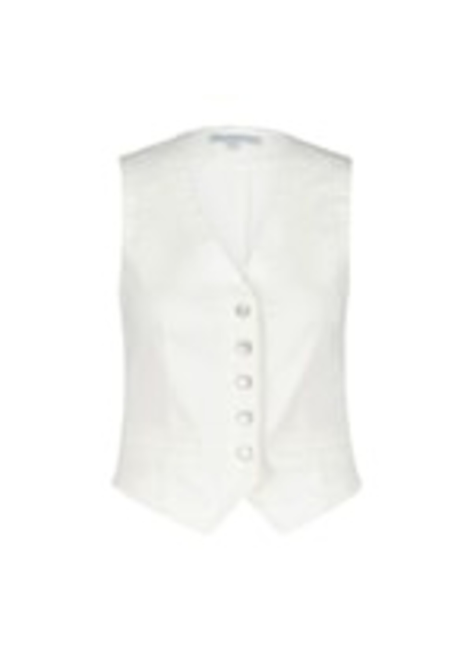 Red Button Waistcoat off white