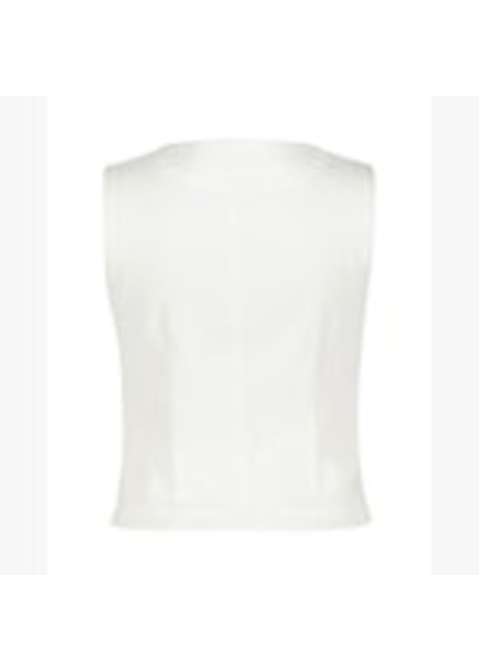 Red Button Waistcoat off white