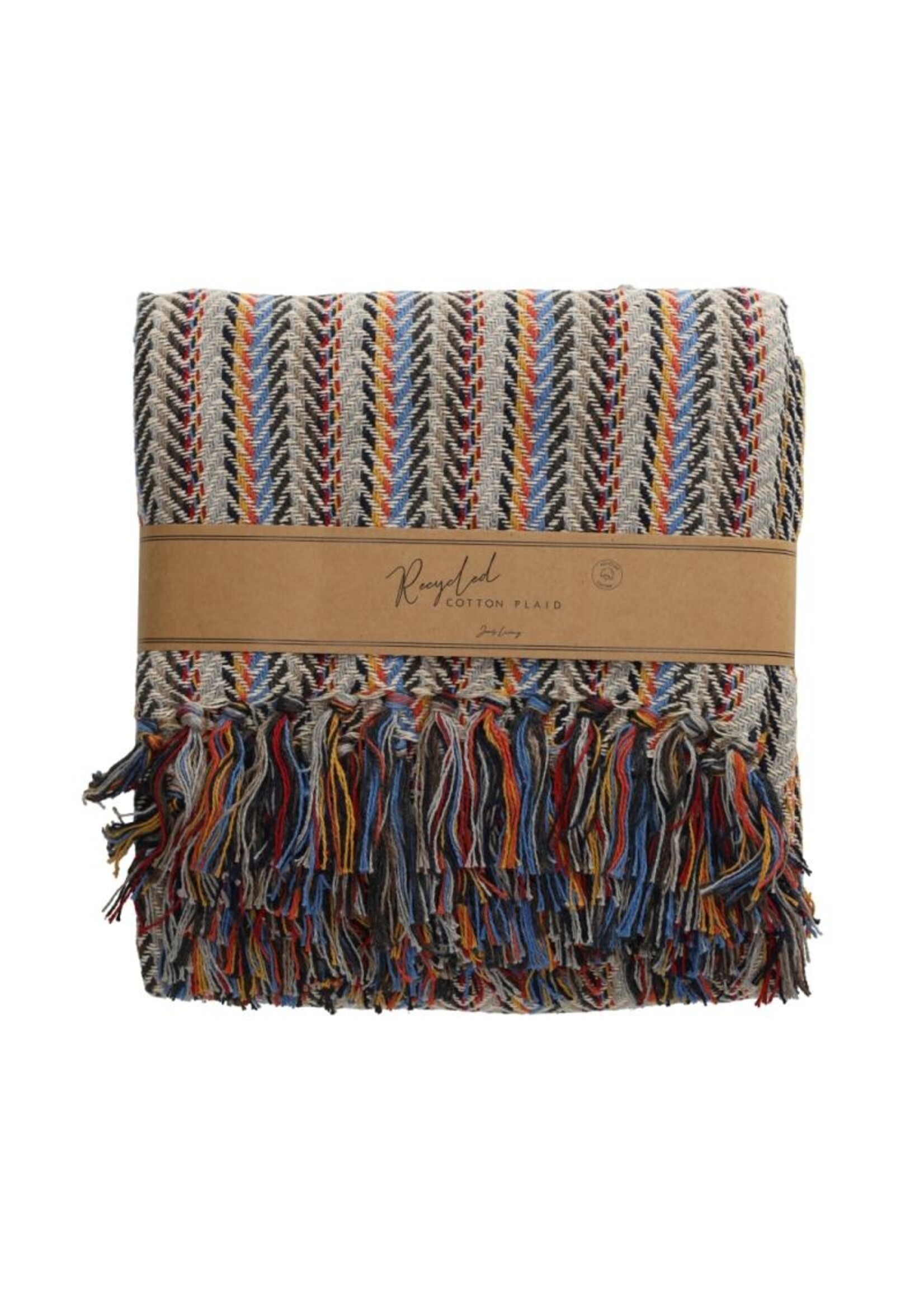 Jens Living JENS Living Recycled Cotton Plaid Pip Multicolor