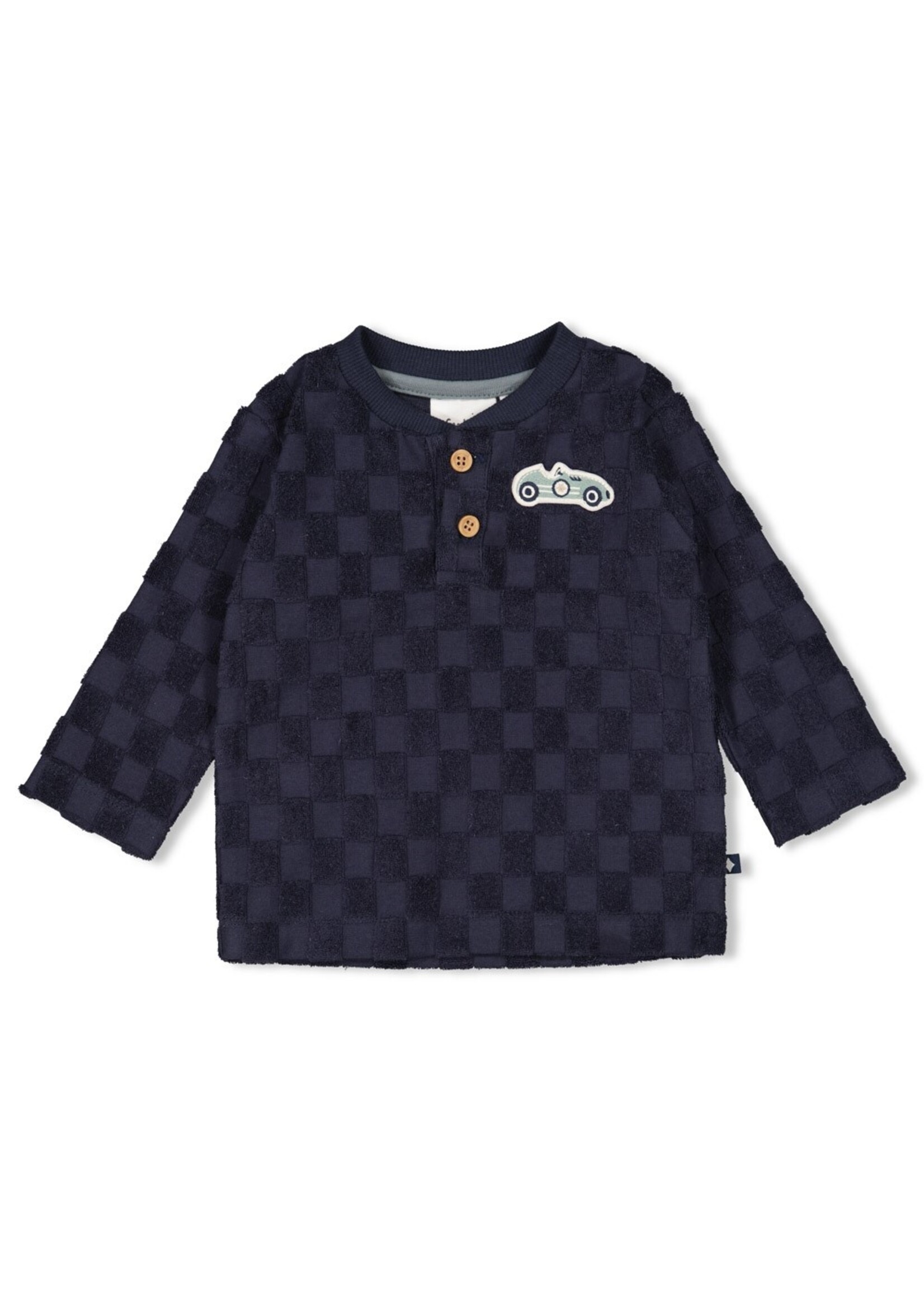 Feetje Longsleeve ruit badstof - Let's Go!