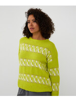 EsQualo Sweater striped jacquard