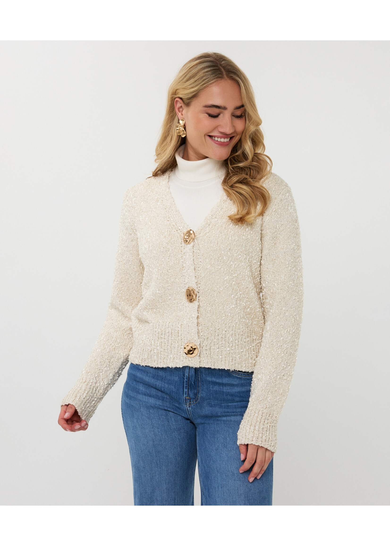 EsQualo Cardigan fancy button