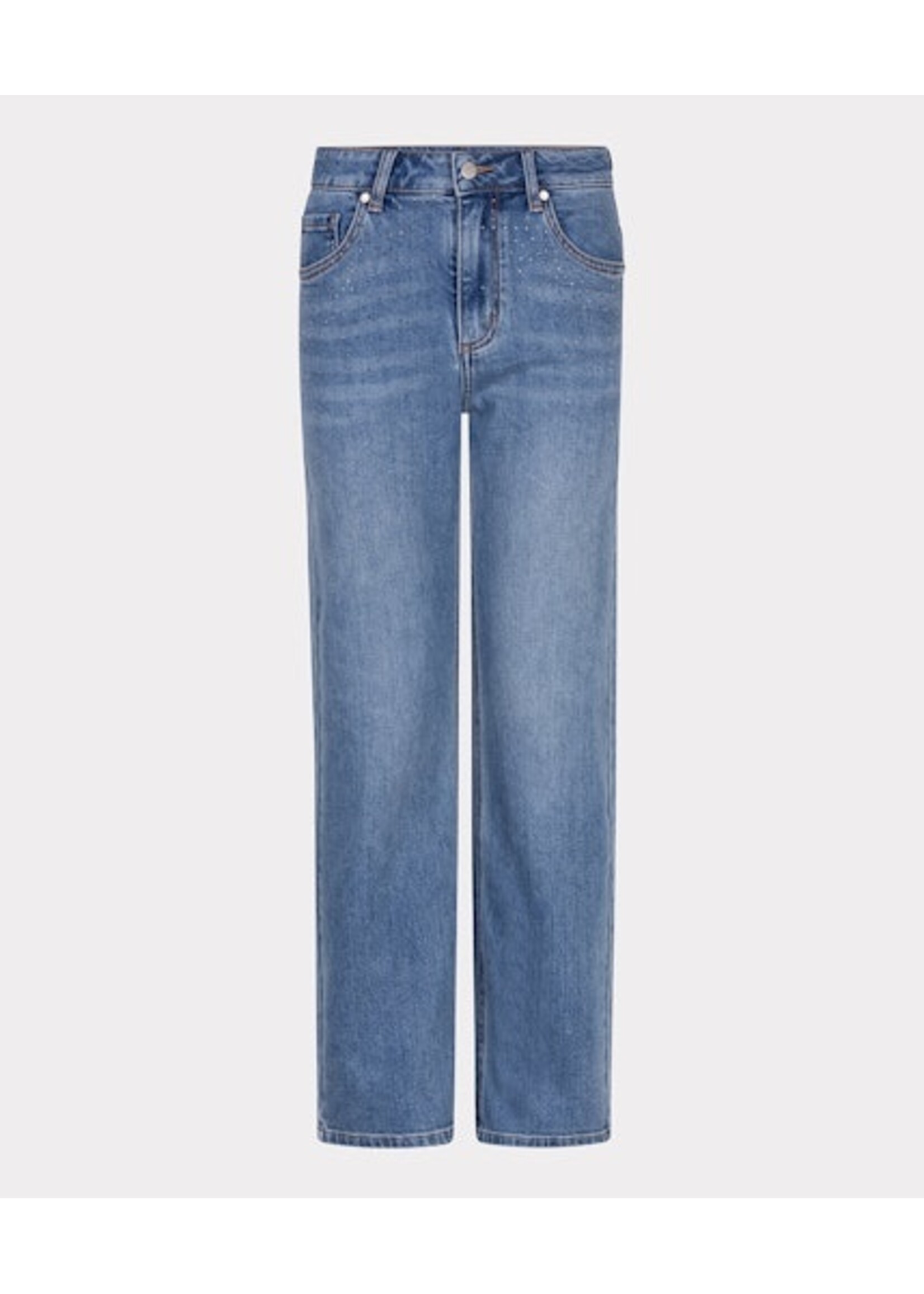 EsQualo Trousers straight embellished jeans