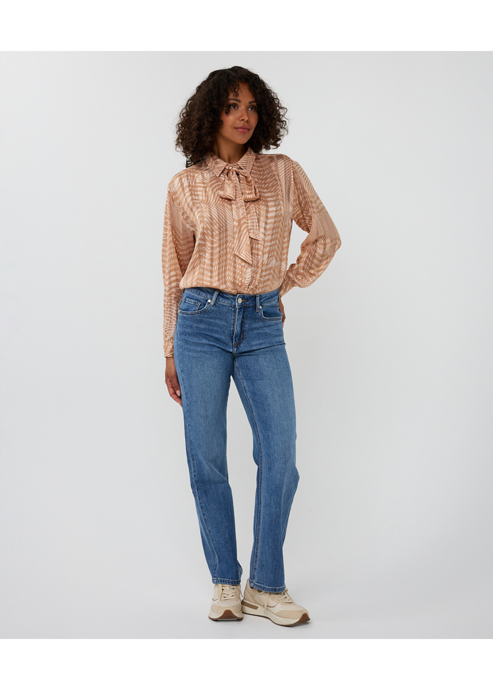 EsQualo Trousers straight embellished jeans