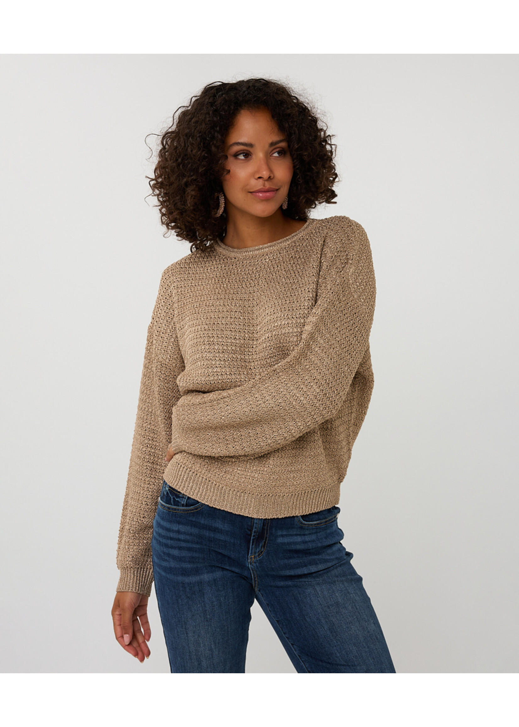 EsQualo Sweater oversized lurex