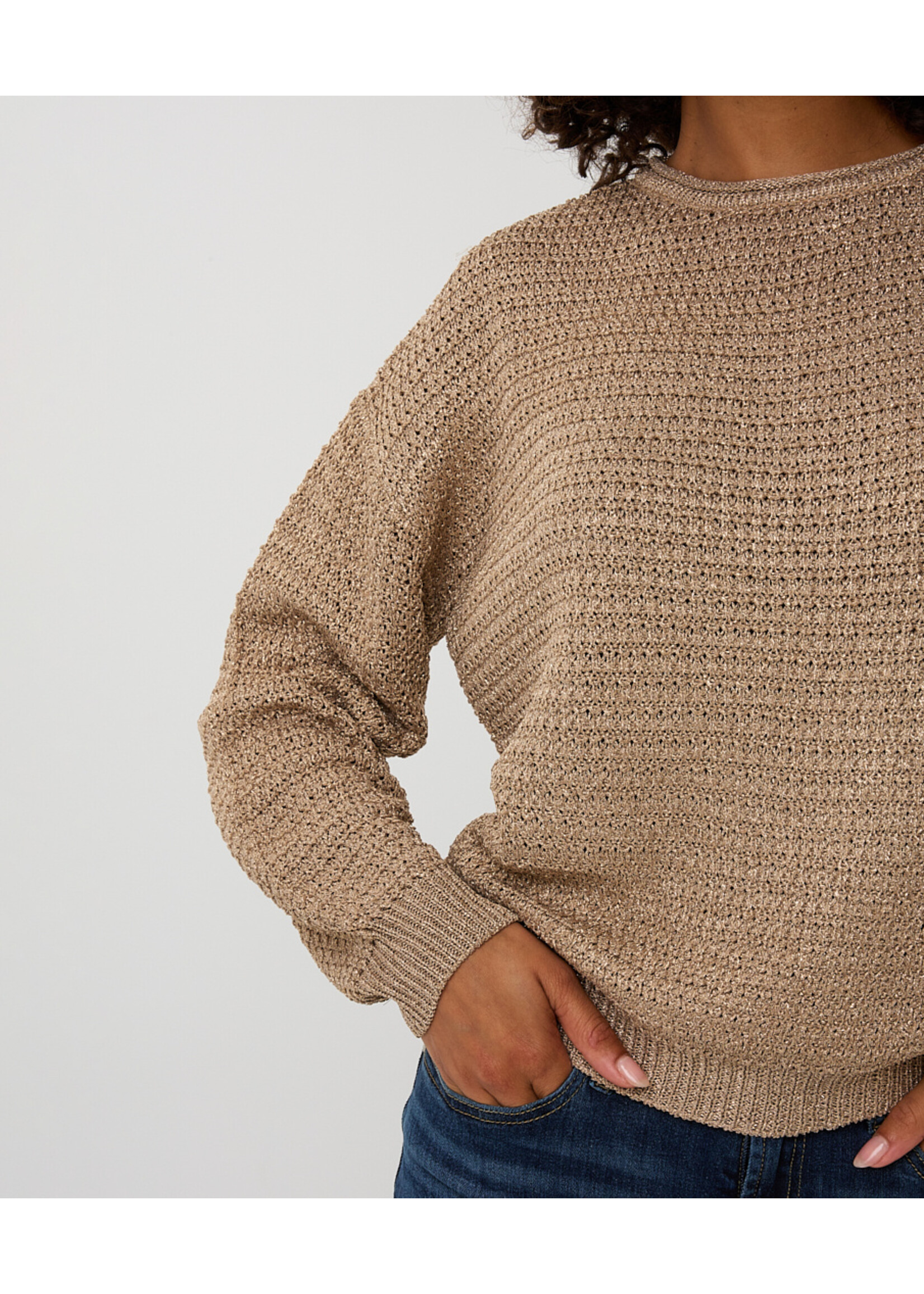 EsQualo Sweater oversized lurex