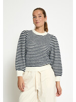 Peppercorn PCCamilla 3/4 Sleeve Striped Knit Pullover