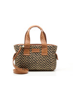 Chabo Bags Romio Jaquard Handbag Cognac