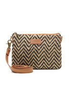 Chabo Bags Romio Jaquard Crossbody Cognac