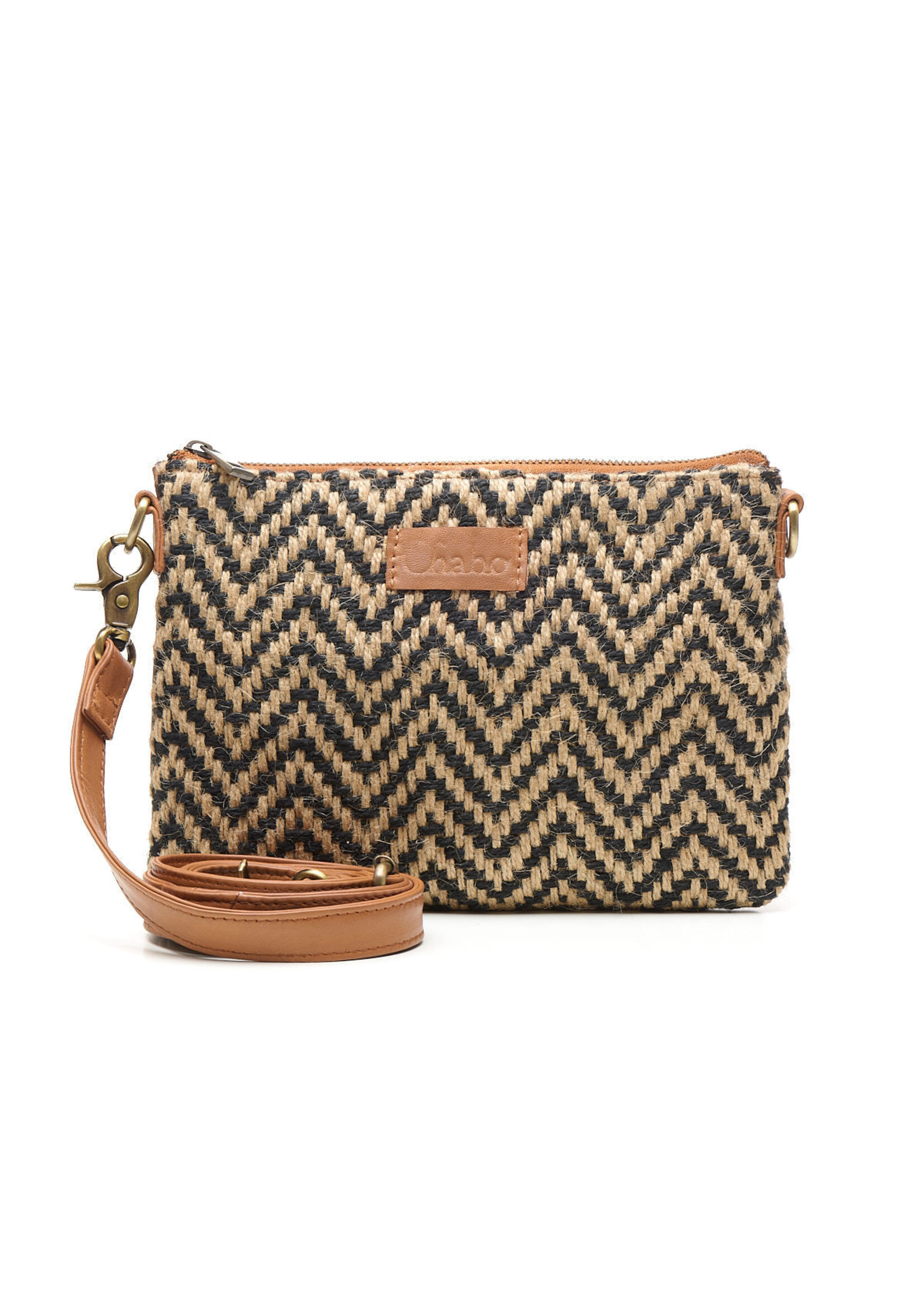 Chabo Bags Romio Jaquard Crossbody Cognac