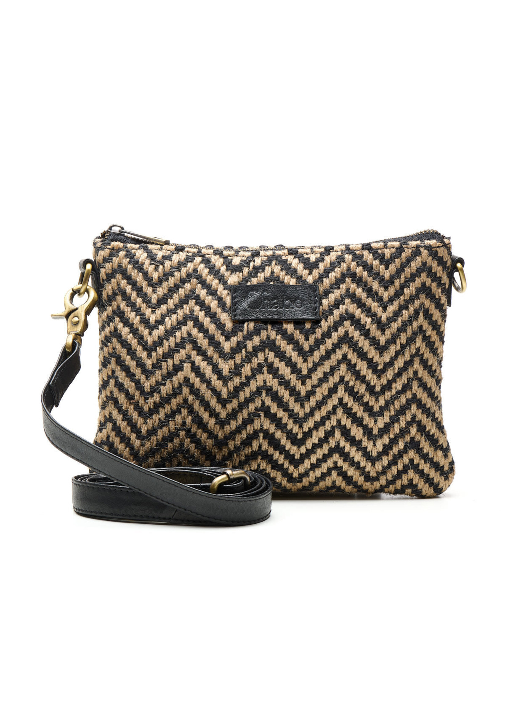 Chabo Bags Romio Jaquard Crossbody Black