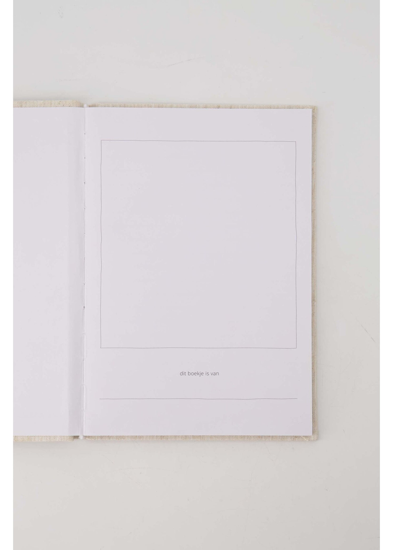 Zusss herinneringenboekje linnen/goud