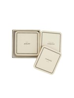 Zusss set van 6 onderzetters zand/antracietgrijs