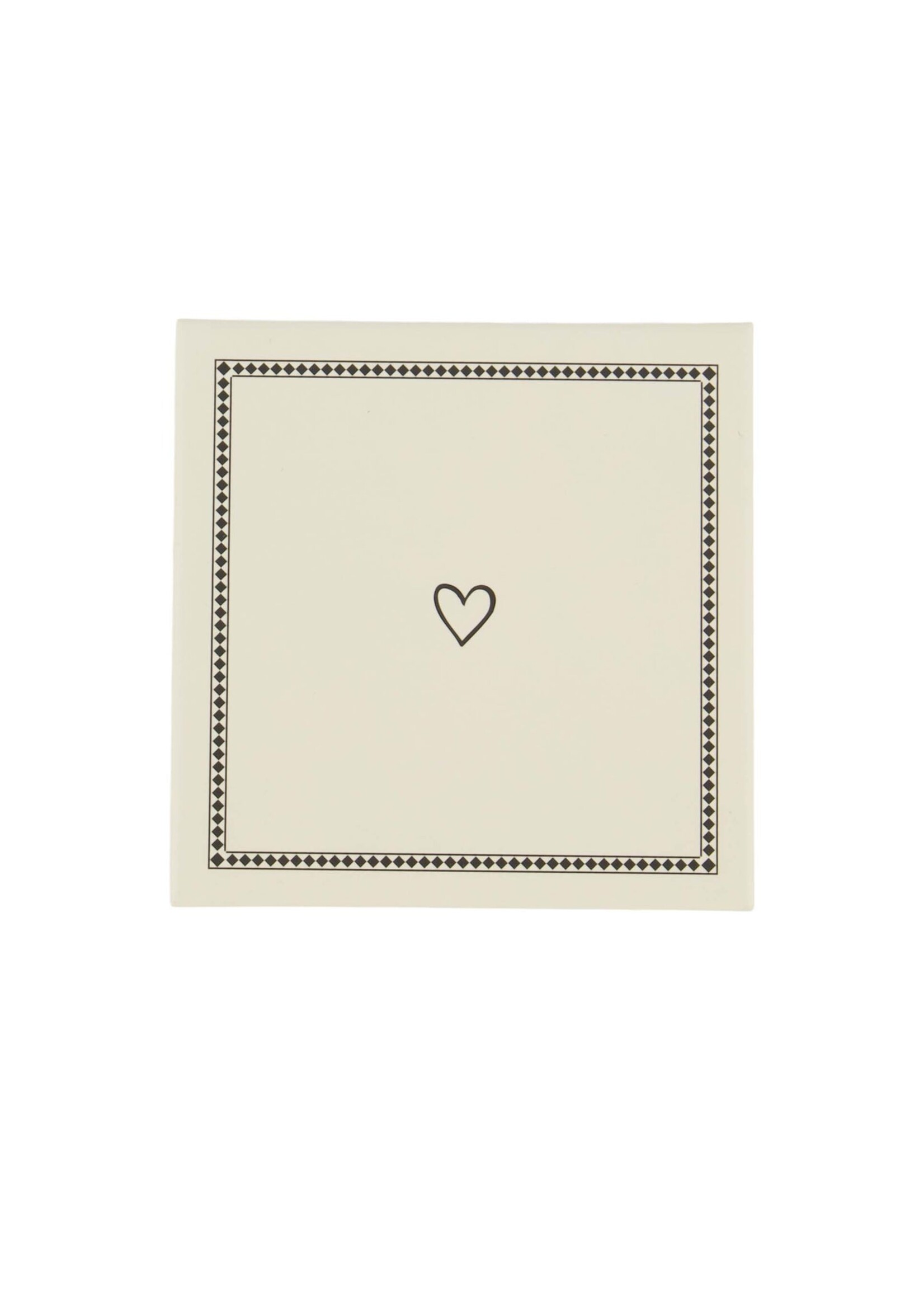 Zusss set van 6 onderzetters zand/antracietgrijs