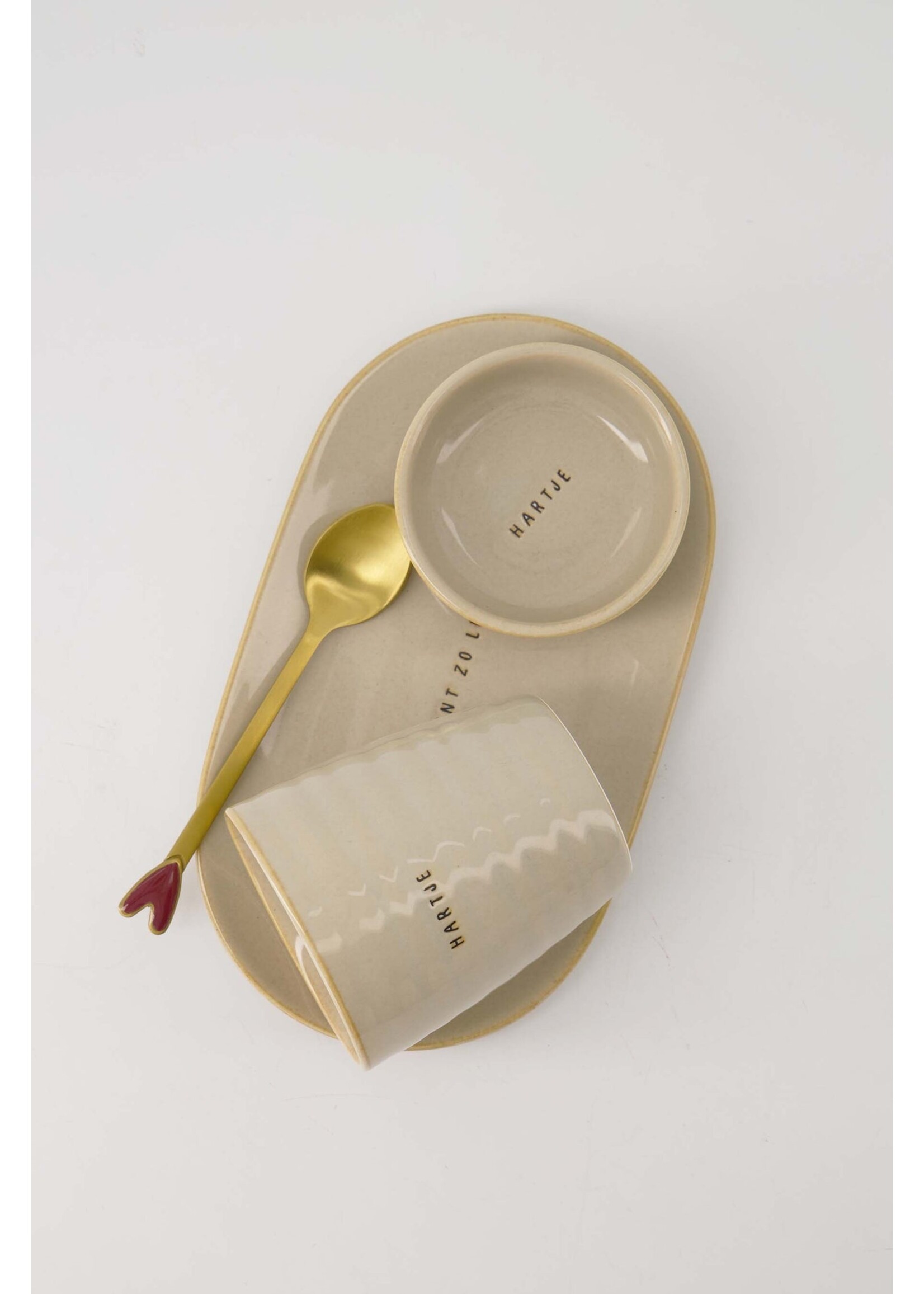 Zusss koffiemok hartje zand