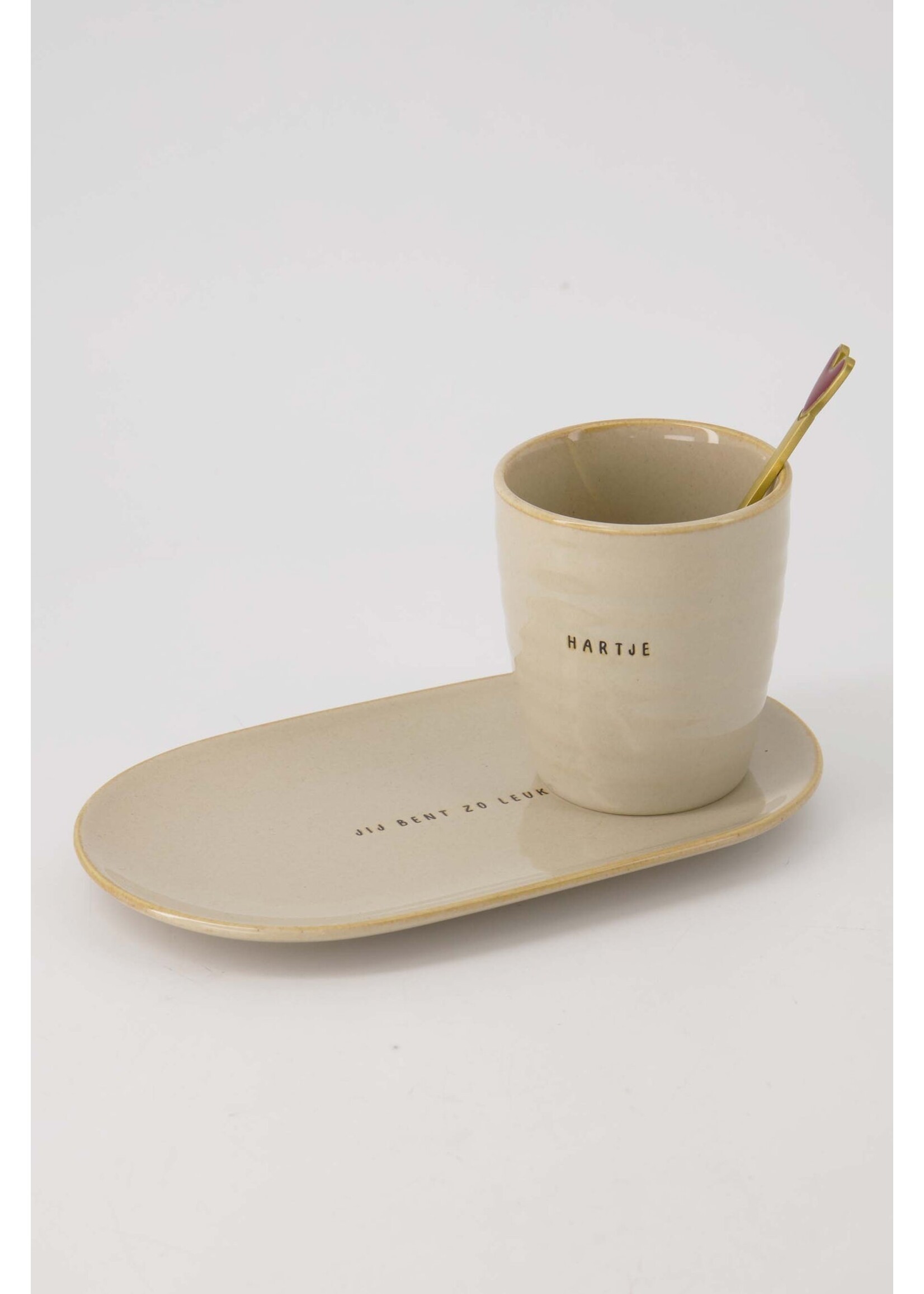 Zusss koffiemok hartje zand