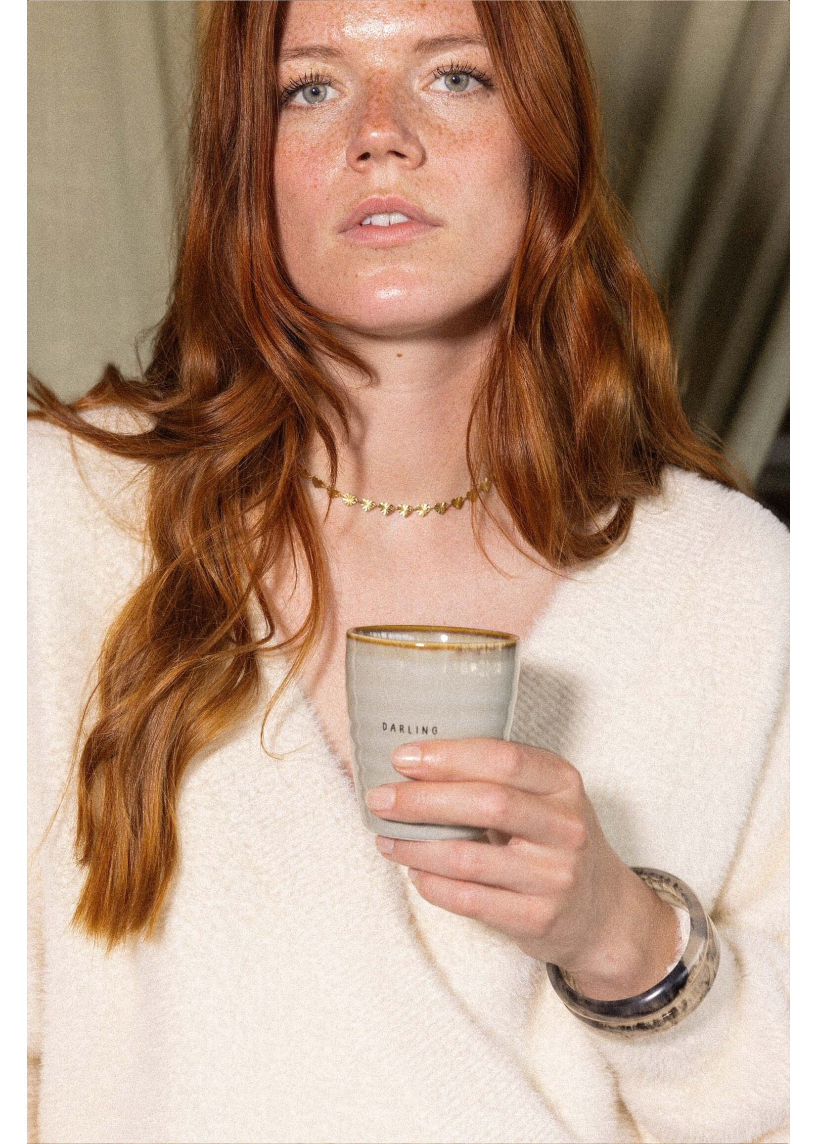 Zusss koffiemok darling grijsblauw