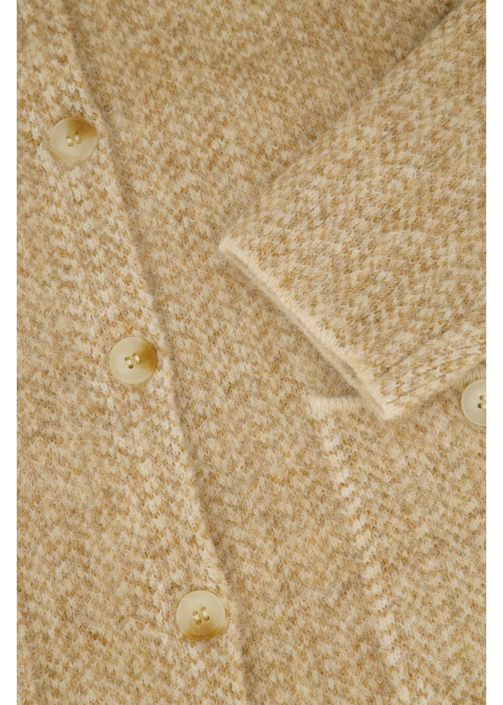 Zusss jacquard vest met visgraat structuur