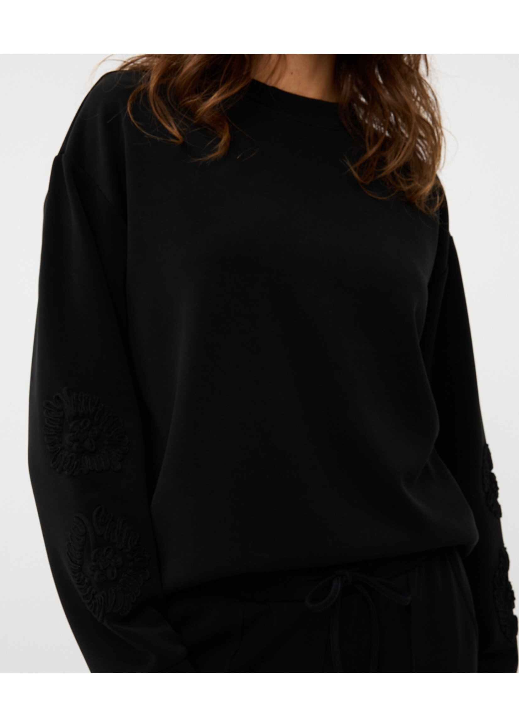 EsQualo Sweater tape embroidery model