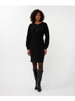 EsQualo Dress tape embroidery model black