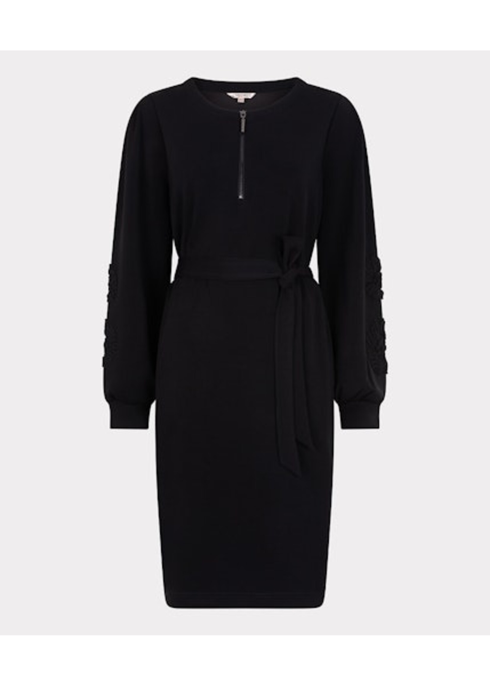EsQualo Dress tape embroidery model black