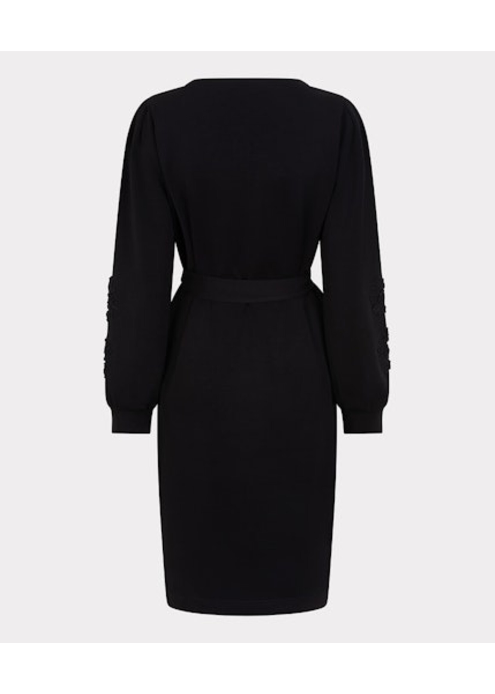 EsQualo Dress tape embroidery model black