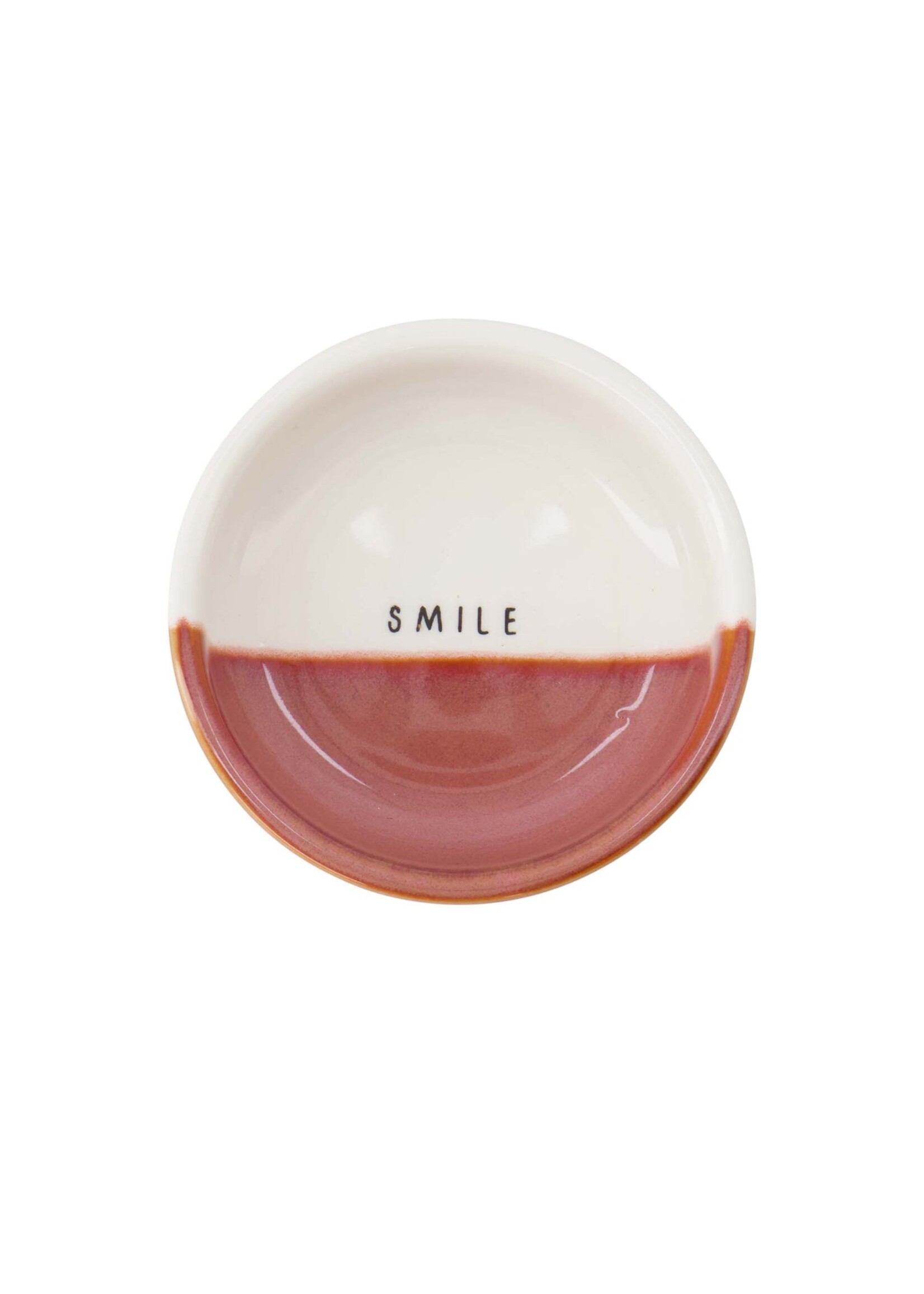 Zusss dipschaaltje Smile wit burgundy One Size