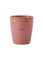 Zusss koffiemok Smile Burgundy One Size