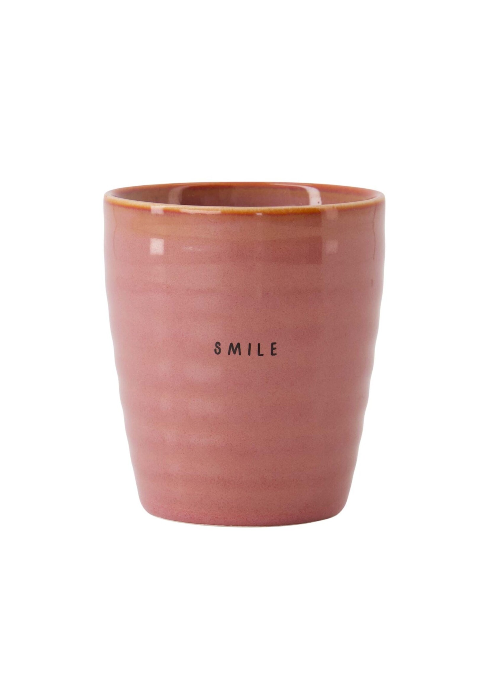 Zusss koffiemok Smile Burgundy One Size