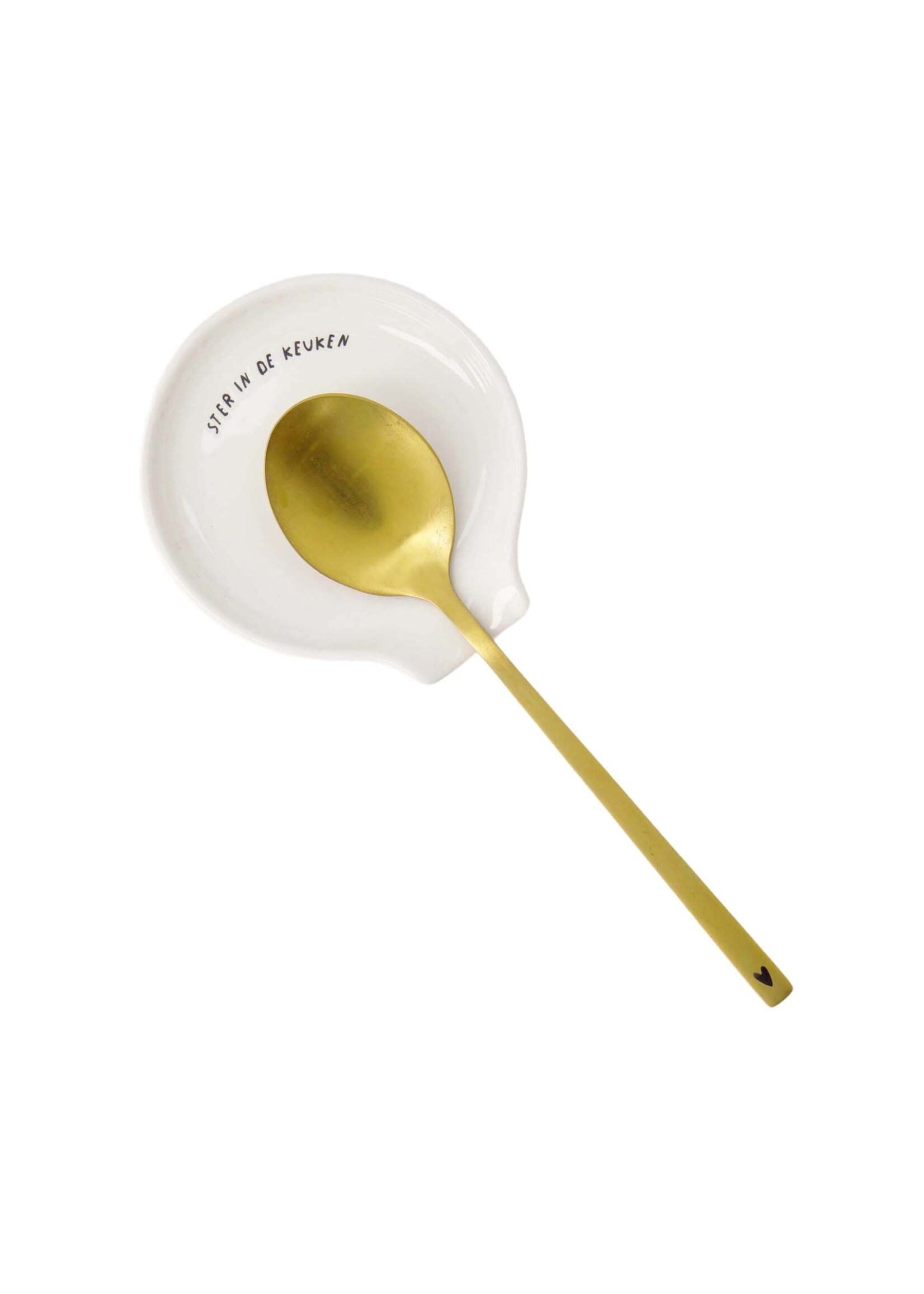 Zusss Lepelhouder Ster in de keuken wit