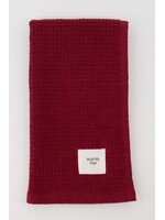 Zusss Gastendoekje Warm Hugs Donkerrood