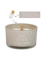 My Flame FLESSENPOST KAARS - GELUK ZIT IN DE KLEINE DINGEN