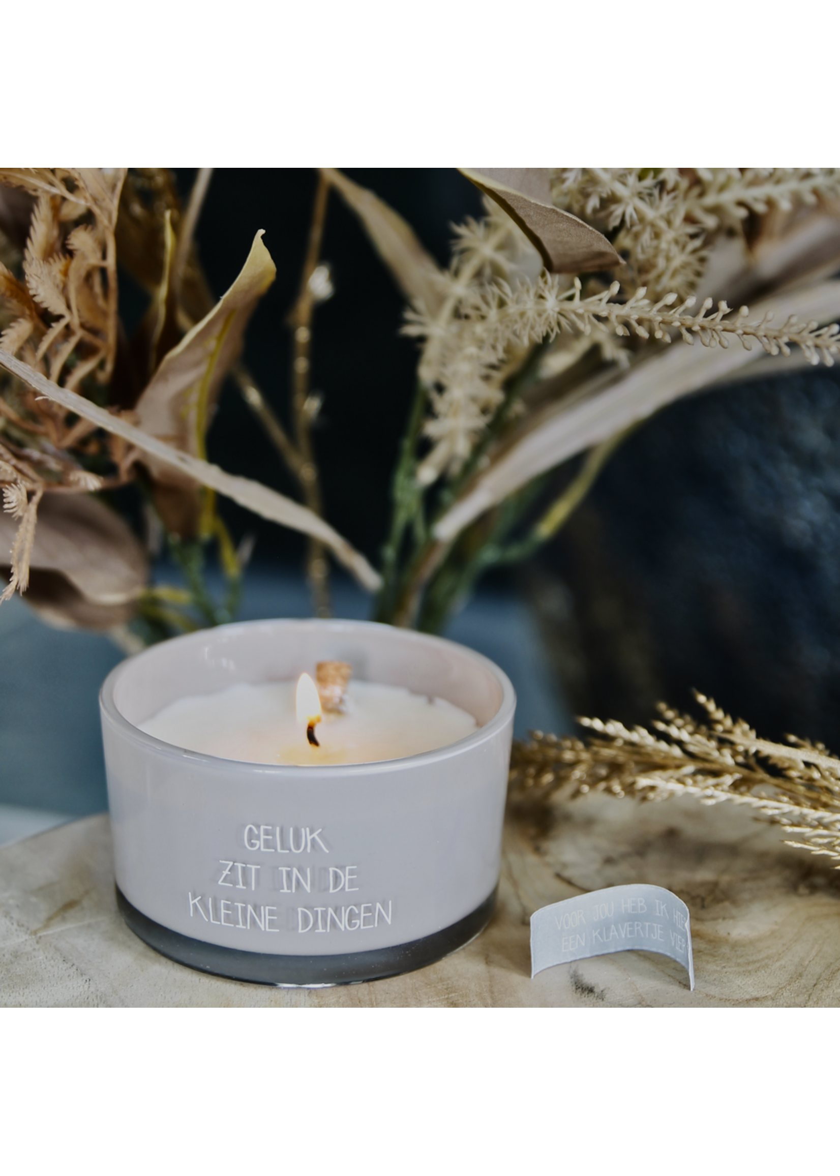 My Flame FLESSENPOST KAARS - GELUK ZIT IN DE KLEINE DINGEN