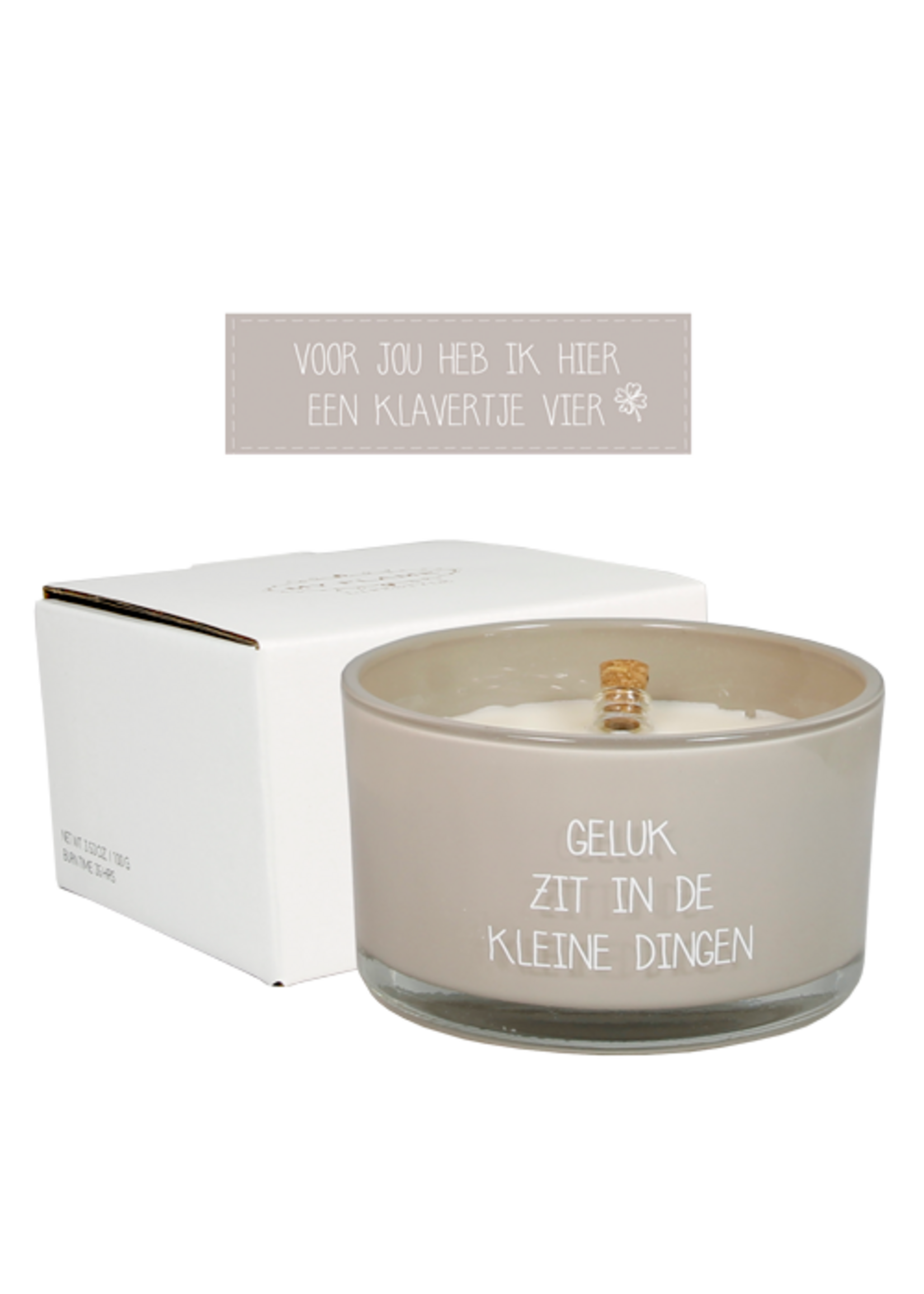 My Flame FLESSENPOST KAARS - GELUK ZIT IN DE KLEINE DINGEN