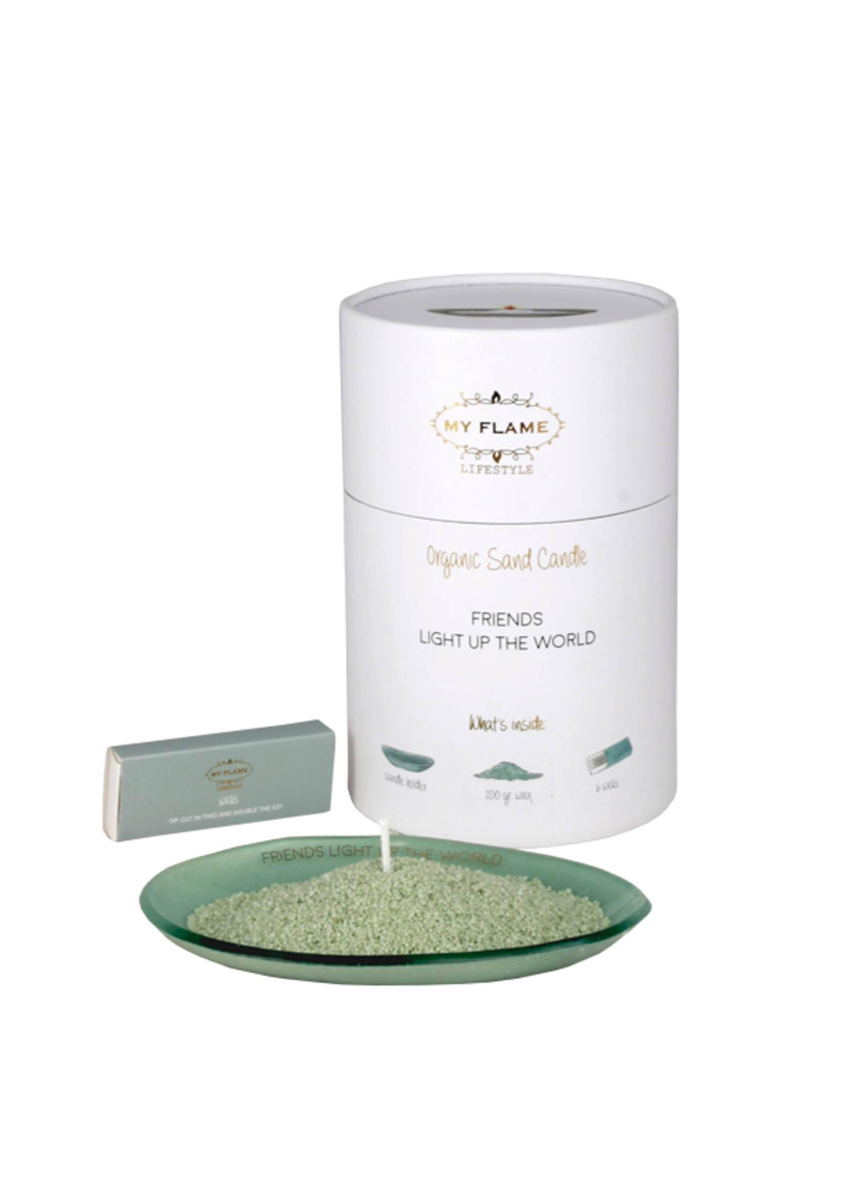 My Flame KAARSENZAND GIFTBOX - FRIENDS LIGHT UP THE WORLD