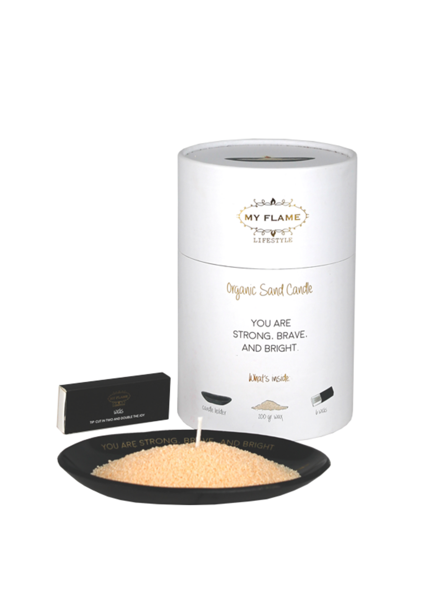 My Flame KAARSENZAND GIFTBOX - YOU ARE STRONG, BRAVE, AND BRIGHT