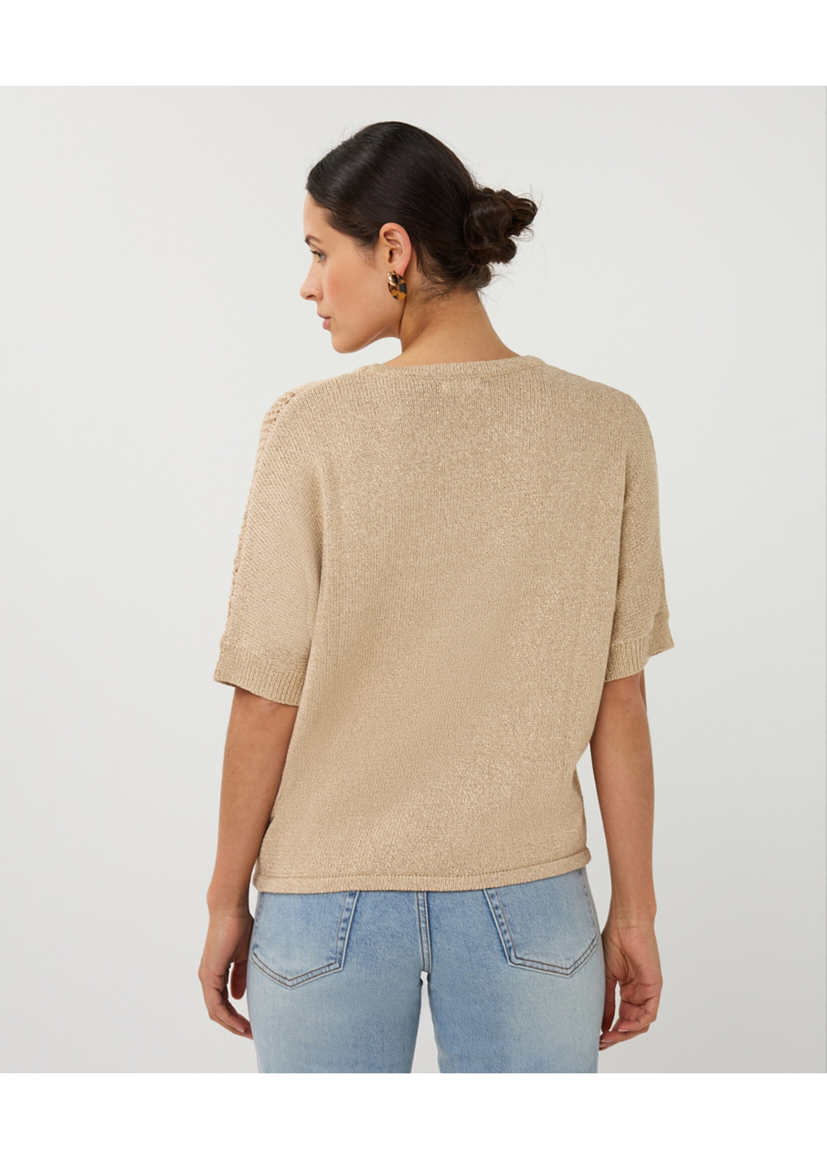 EsQualo Sweater ajour batwing