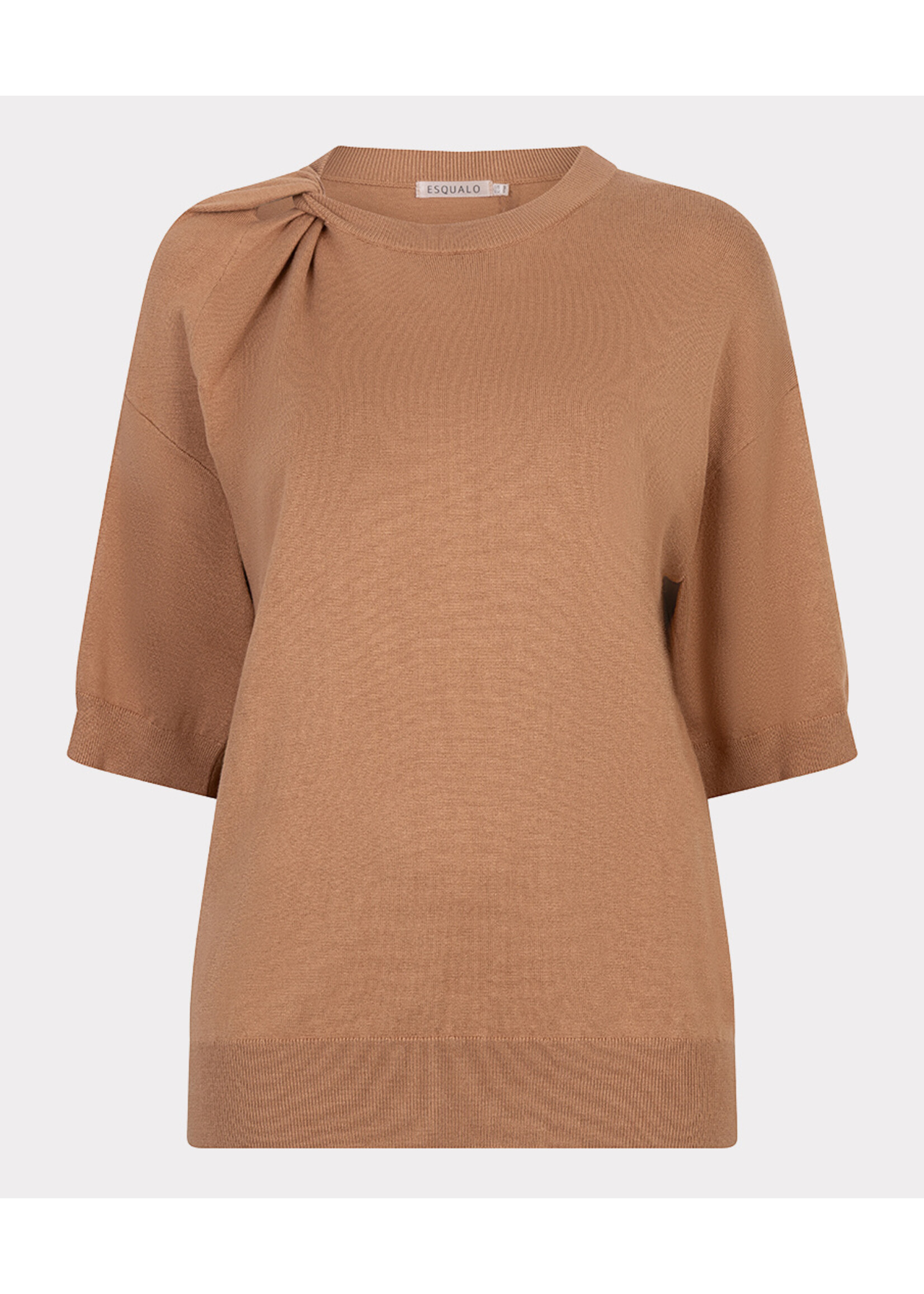 EsQualo Sweater s/slve twist basic knit