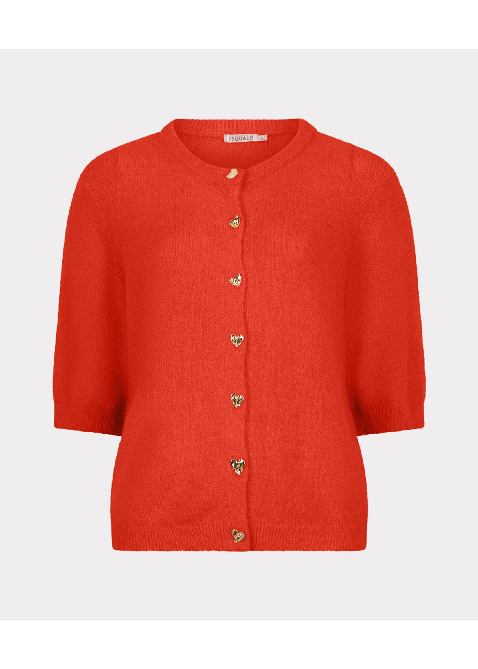 EsQualo Cardigan s/slve fancy buttons