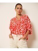 EsQualo Blouse raglan Scarlet Graphic