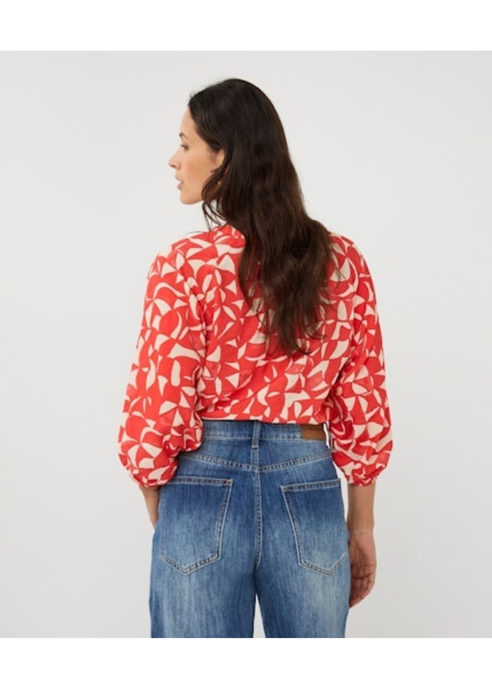 EsQualo Blouse raglan Scarlet Graphic