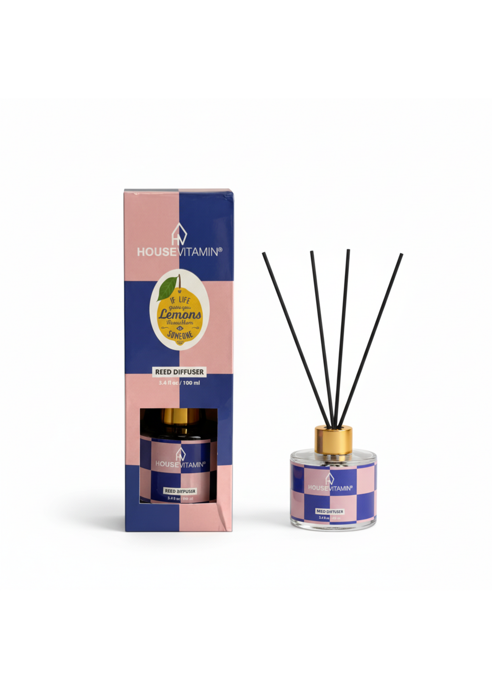Housevitamin Reed Diffuser - Lemon/ Bergamot - 100ml