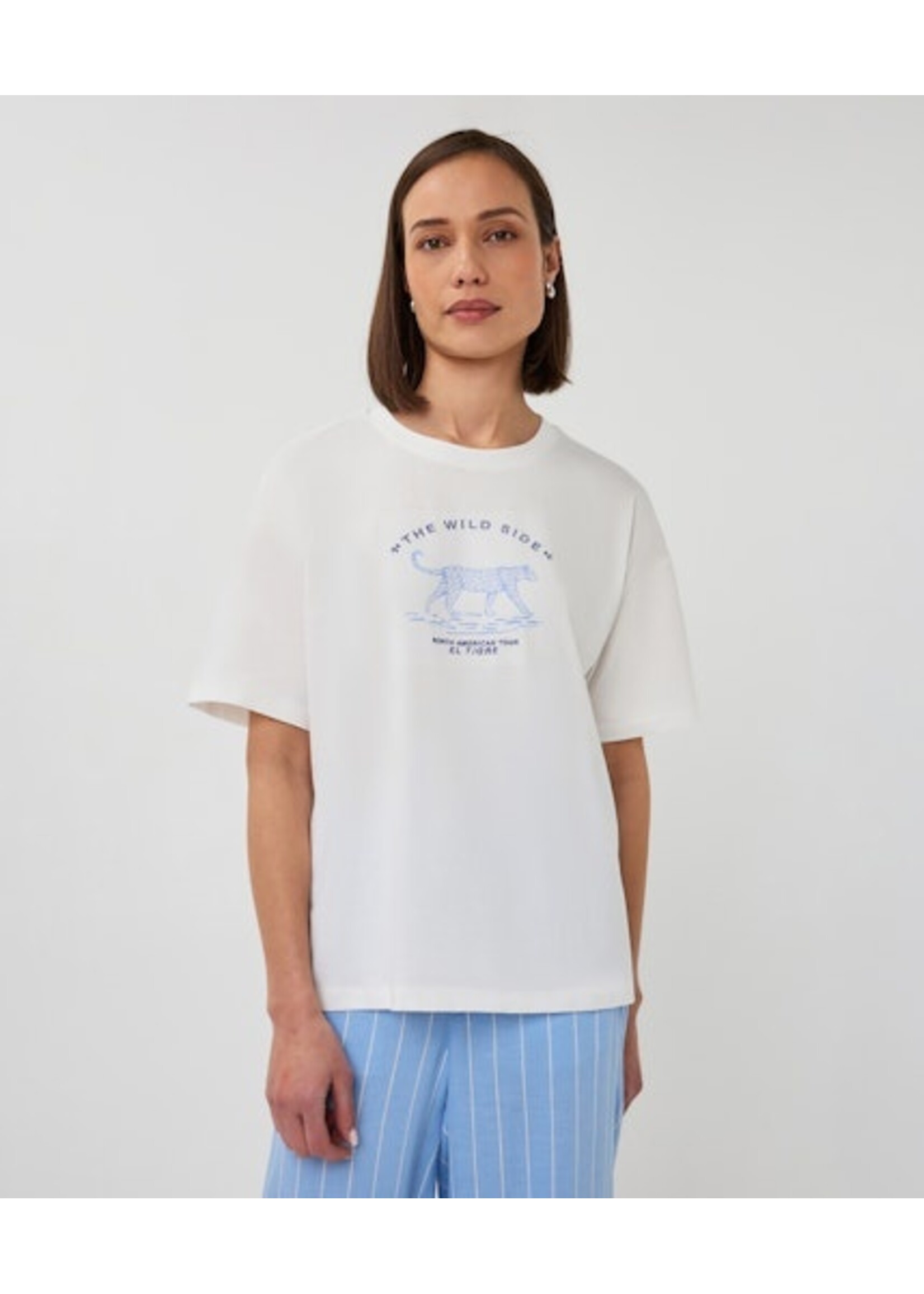 EsQualo T-shirt wide 'animal'