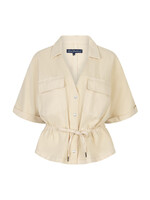 Red Button Drew Drawstring Co/Linen