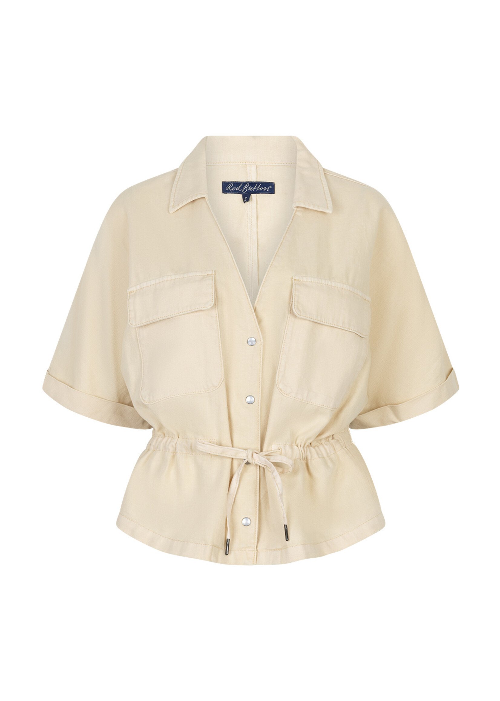 Red Button Drew Drawstring Co/Linen