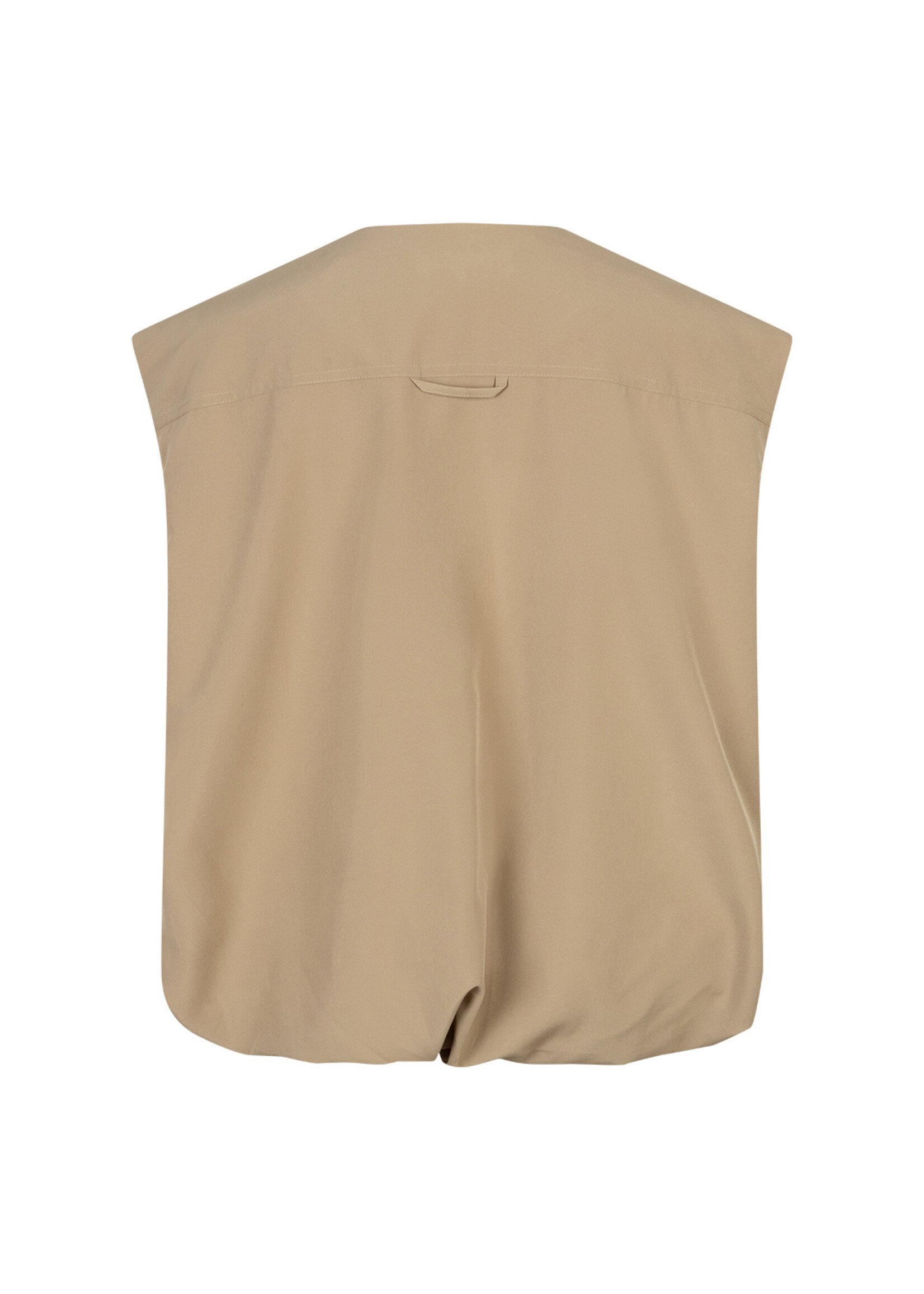 Red Button Ivy Sleeveless Gathering