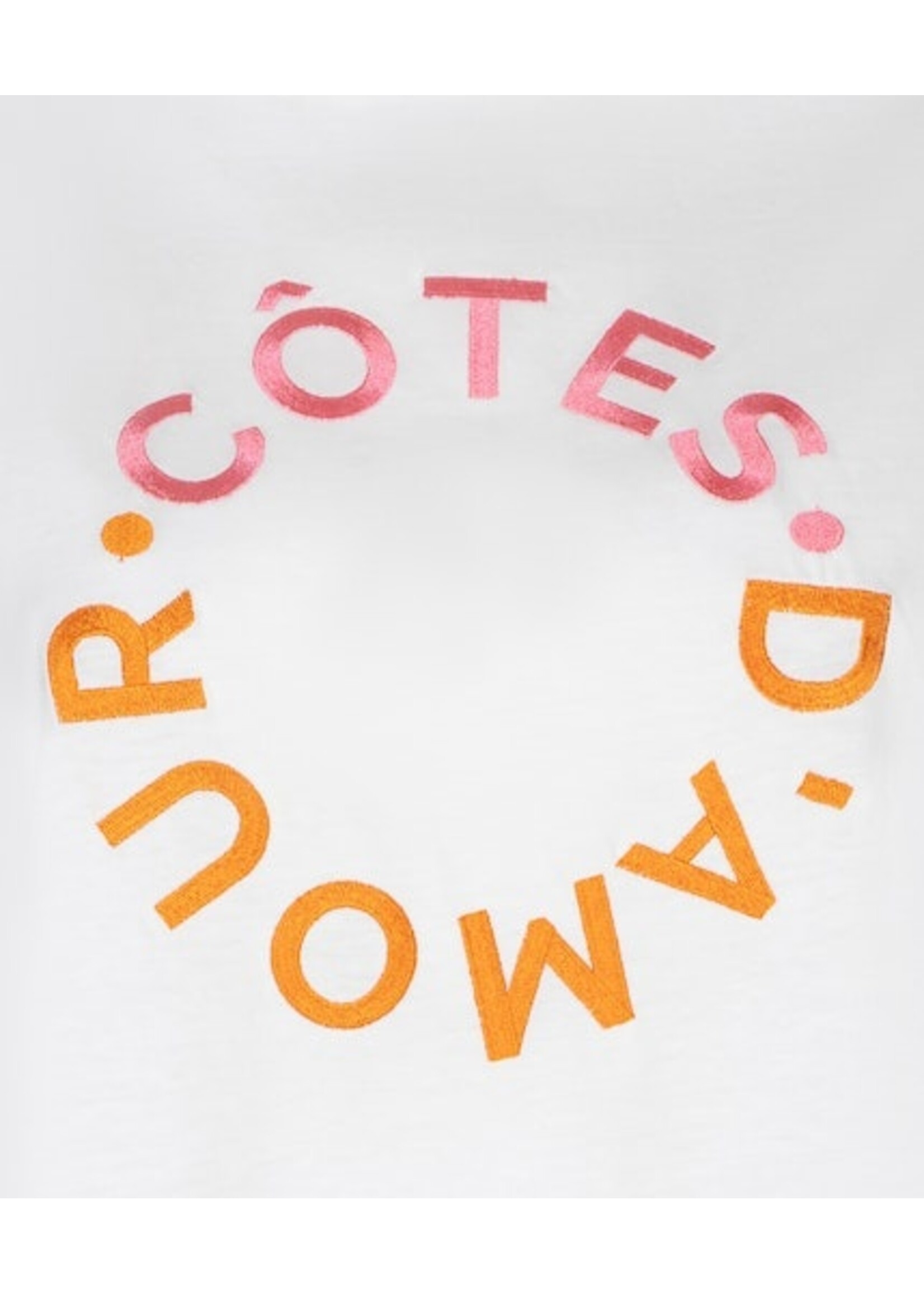 EsQualo T-shirt rolled up slve “cotes d’amour"
