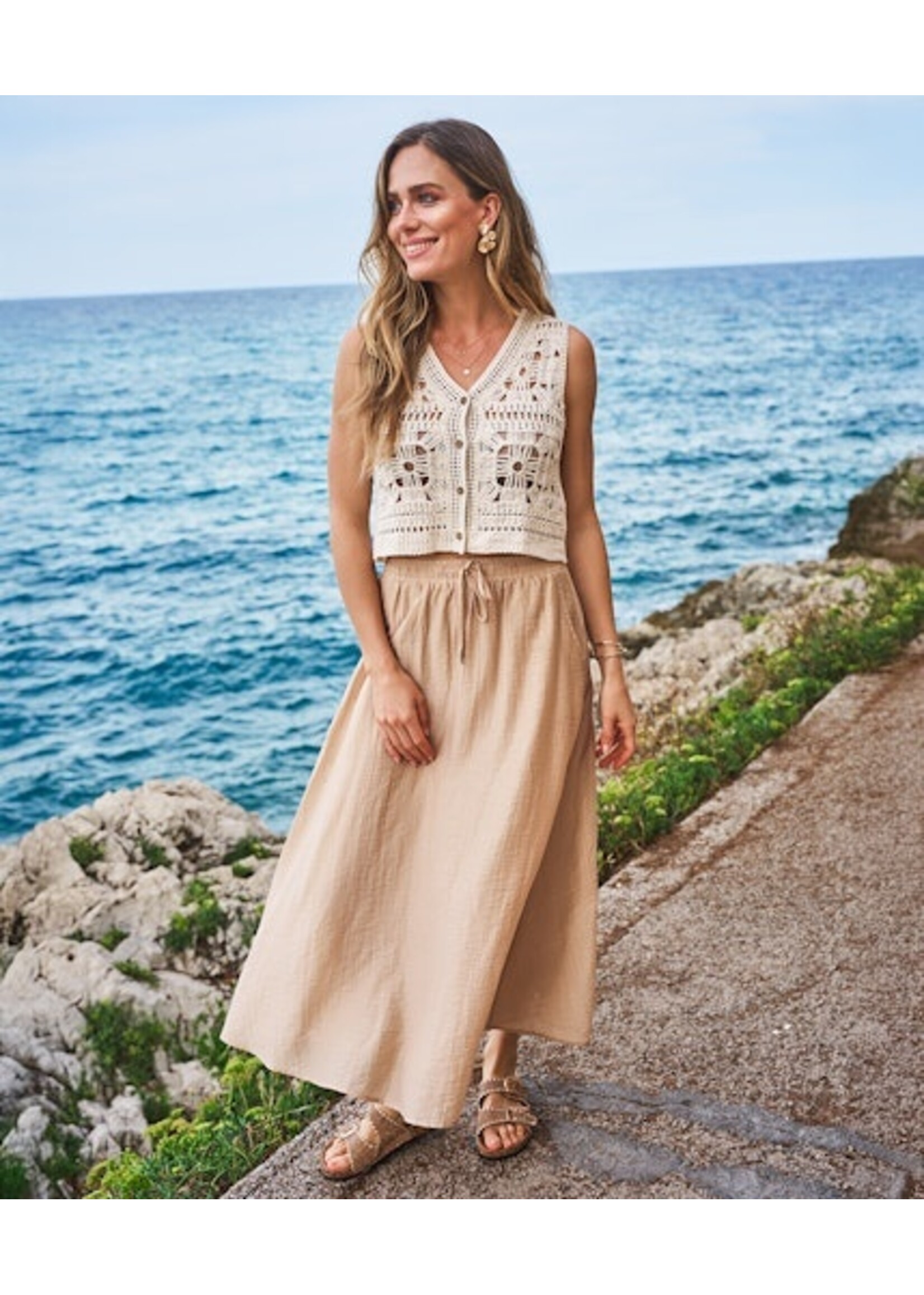 EsQualo Skirt light crinkle