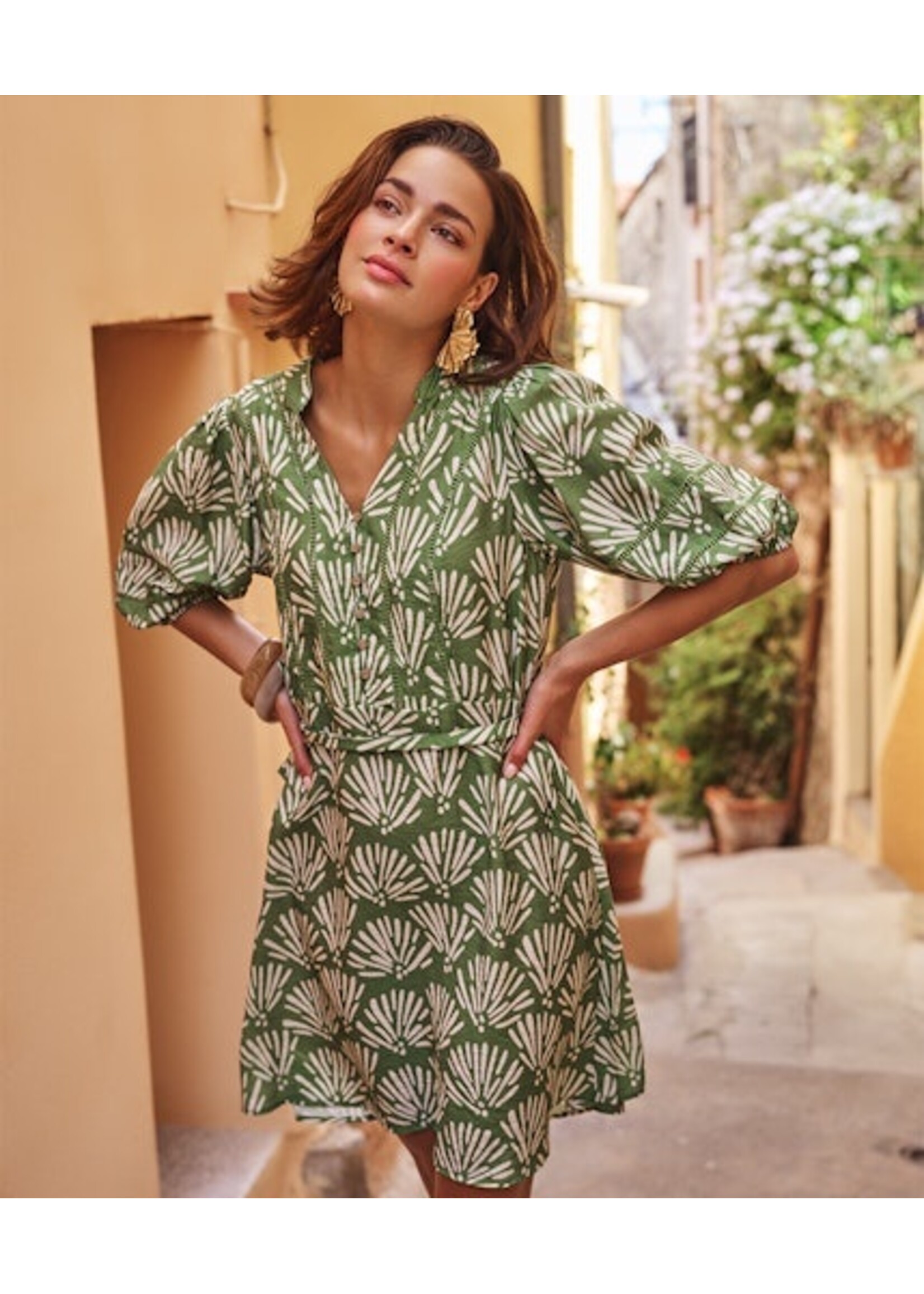 EsQualo Dress Tropical print