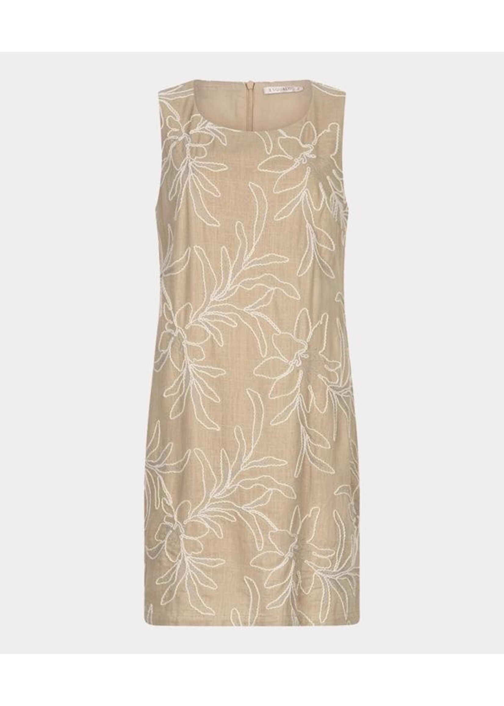 EsQualo Dress flower embroidery